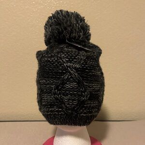 Vans Black and Gray Knit Beanie